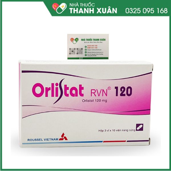 Orlistat RVN 120 - Giảm cân ở người lớn thừa cân